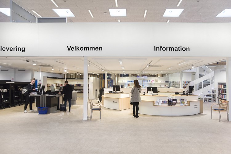 Indgangszonen (Hvidovre Bibliotek, Danmark)