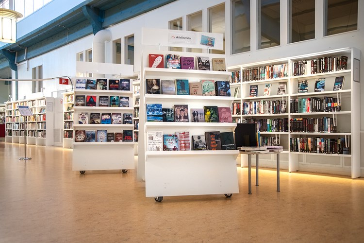 Say "A" mobilt udstillingsmøbel (Sala Bibliotek, Sverige)