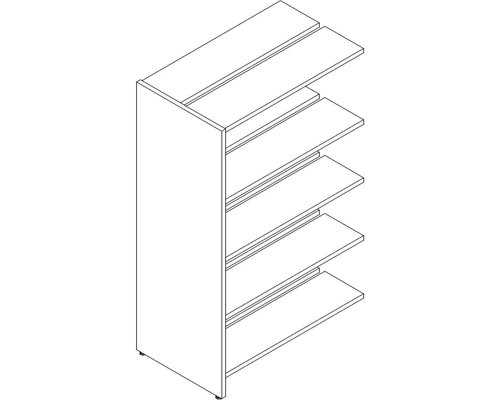 Lingo add-on - double-sided - H1520 - D300 - W900 - 3D.dwg