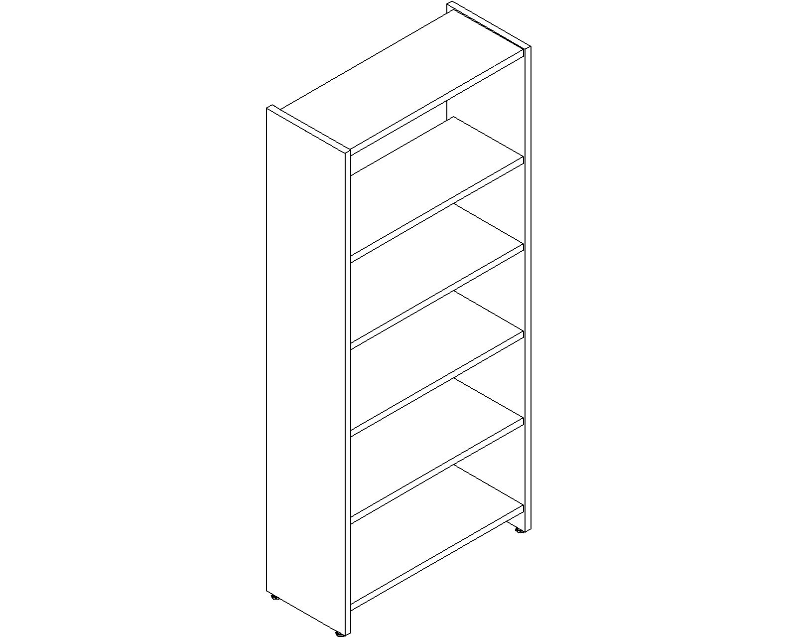 Lingo starter - single-sided - H1820 - D300 - W750 - 3D.dwg