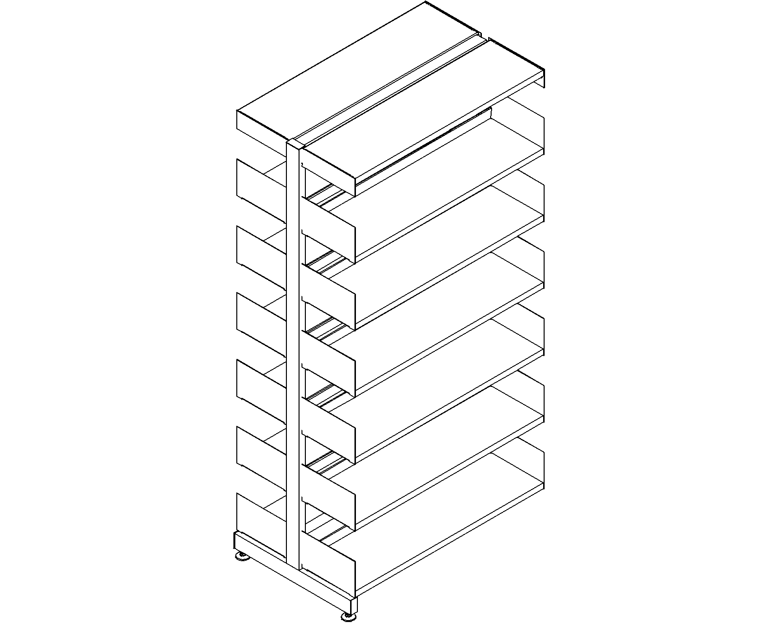 6030 add-on - double-sided - H1820 - D250 - W900 - 3D.dwg