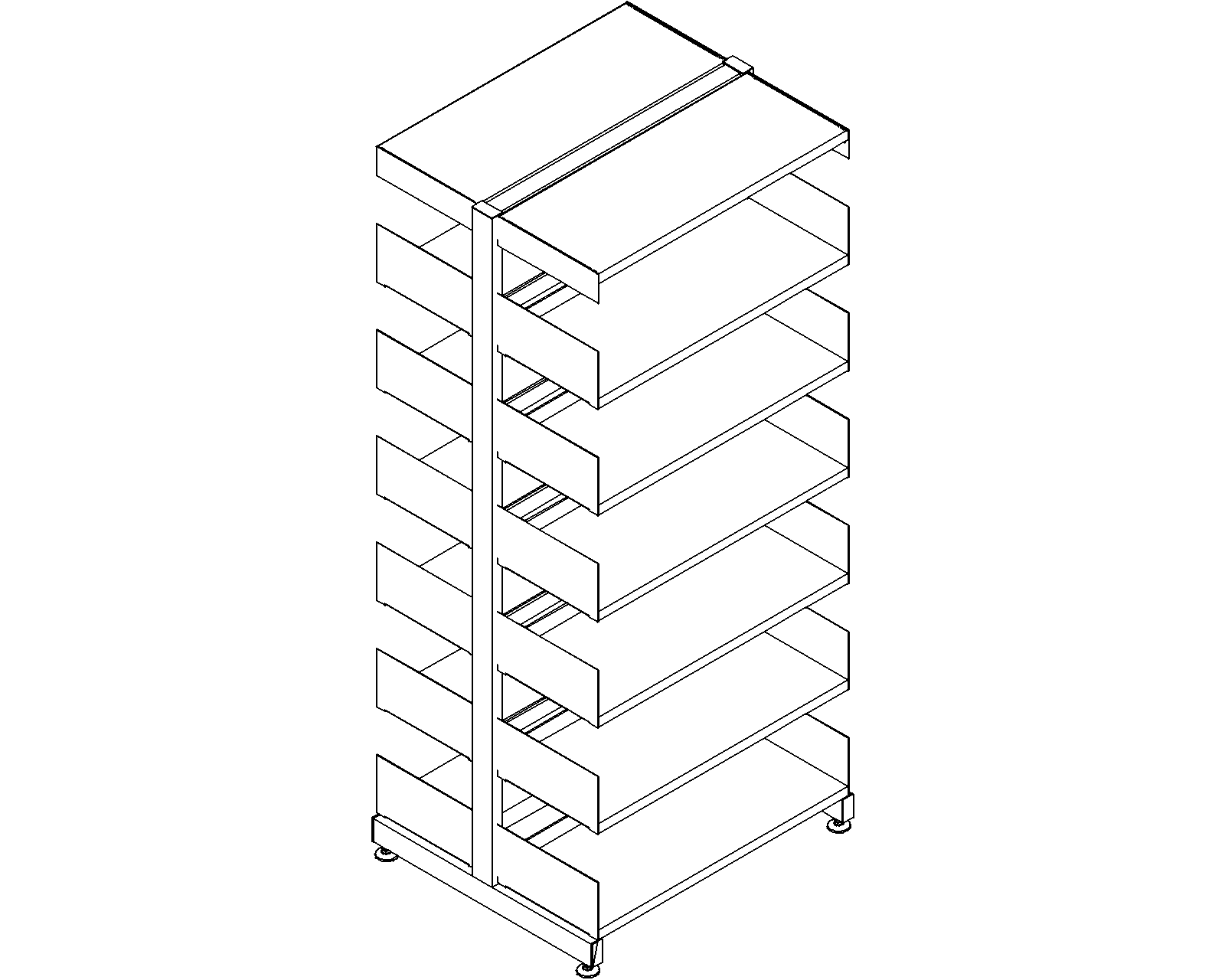 6030 starter - double-sided - H1820 - D300 - W750 - 3D.dwg